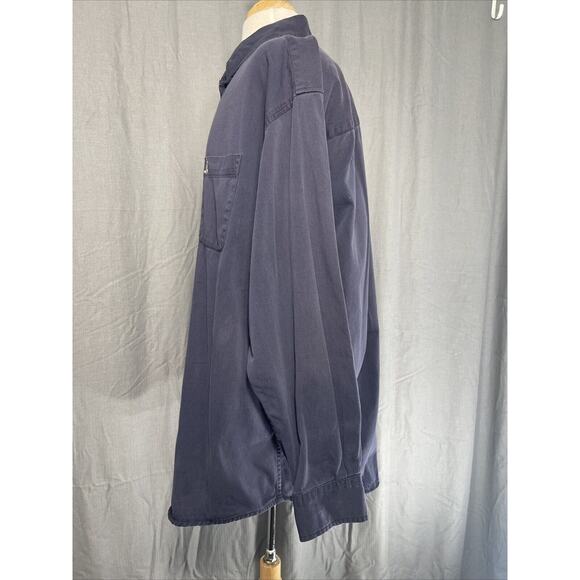 Walt Disney‎ World Shirt Mens XXL Blue Button Down Mickey Mouse White Logo - Picture 2 of 10